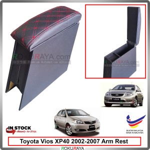 Toyota Vios XP40 (1st Gen) 2002-2007 4' Plywood PVC Armrest Center Console Box (Sponge+Diamond)